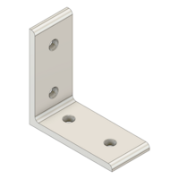 40-520-1 MODULAR SOLUTIONS ANGLE BRACKET<br>90MM TALL X 45MM WIDE W/ HARDWARE